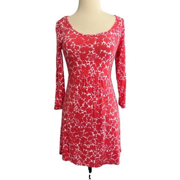 Boden Dresses & Skirts - 4 Boden Knit Long Sleeve Pink Orange Spotted Dress
